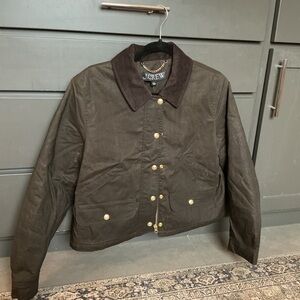 J. Crew Dark Brown Corduroy Collar Jacket